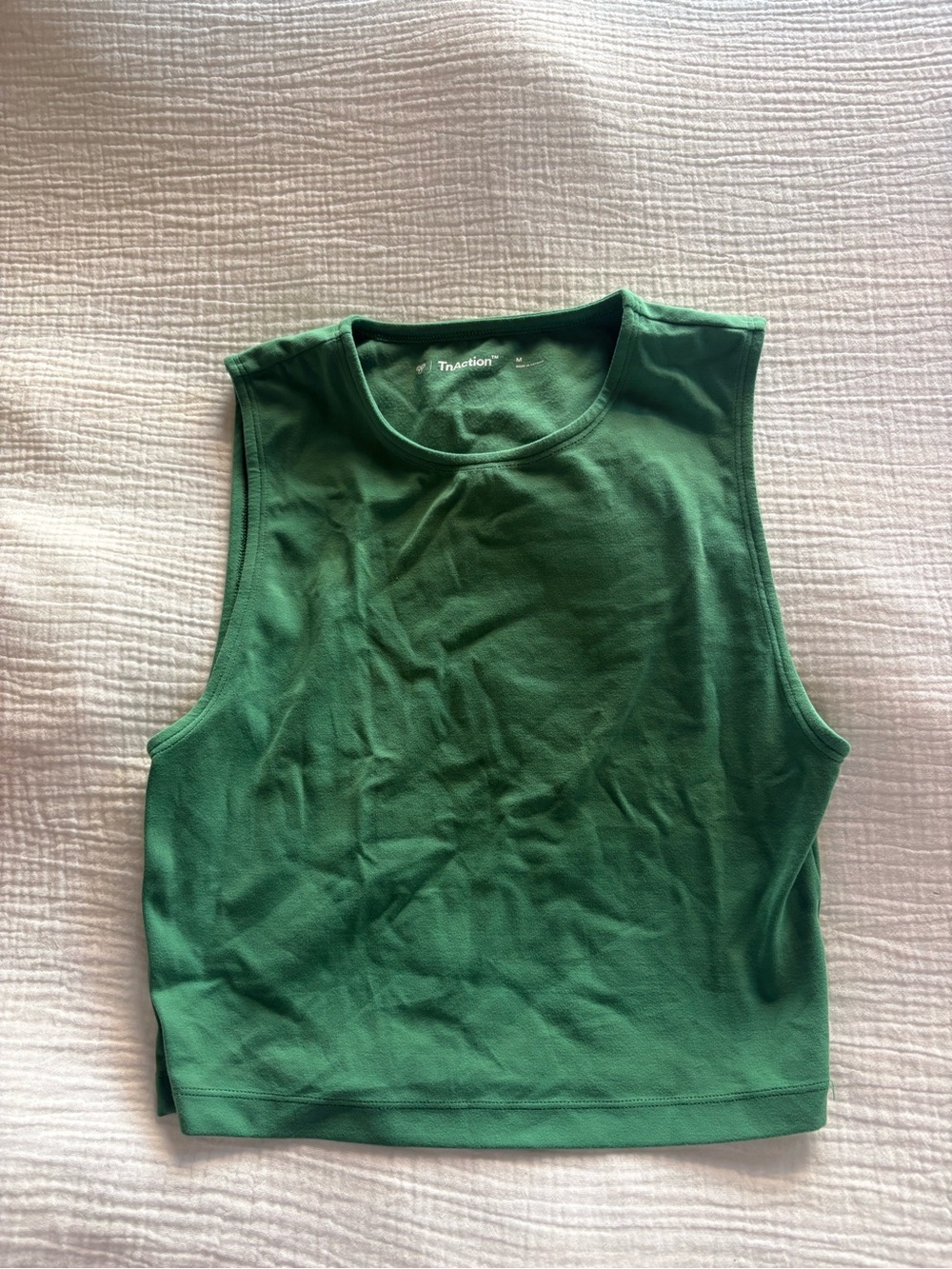 Aritzia Forest Green Sleeveless Crop Tank